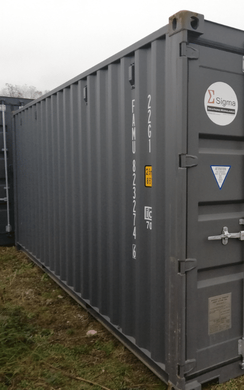 location container maritime 20 pieds High cube 1er voyage Alsace 