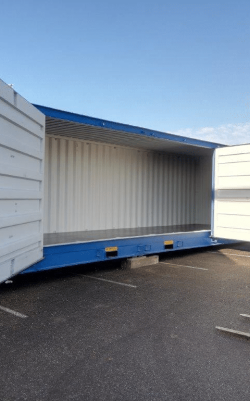 vente conteneur maritime DRY 40 high cube open side 
